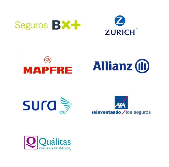 Seguros BX+, Zurich, Mapfre, Allianz, Sura, Axa seguros, Quálitas